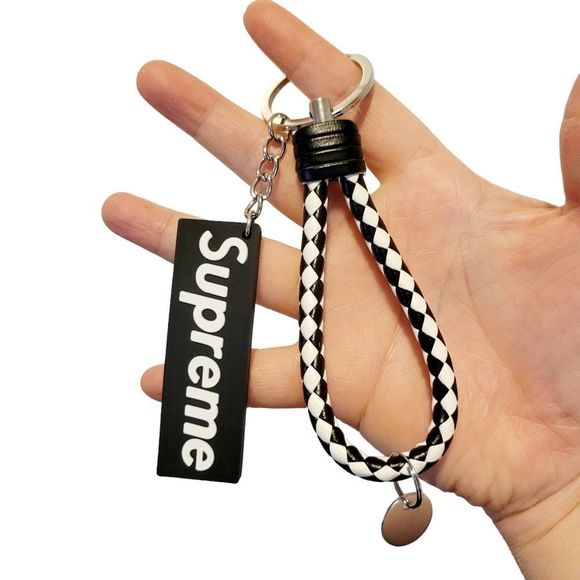 Supreme Other - Supreme White & Black Keychain